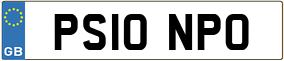 Trailer License Plate
